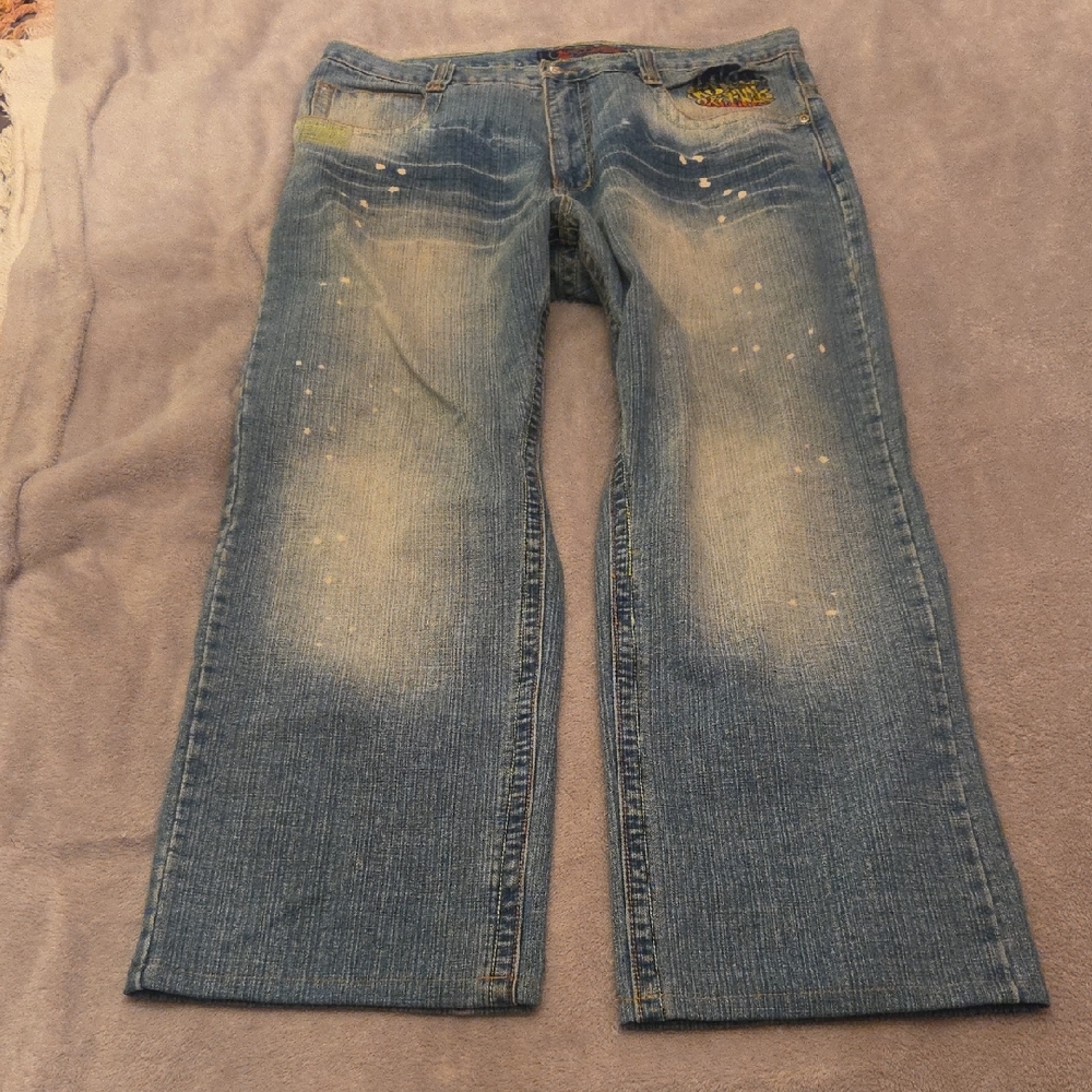 Miskeen Peruvian Straight-Leg Denim Jeans